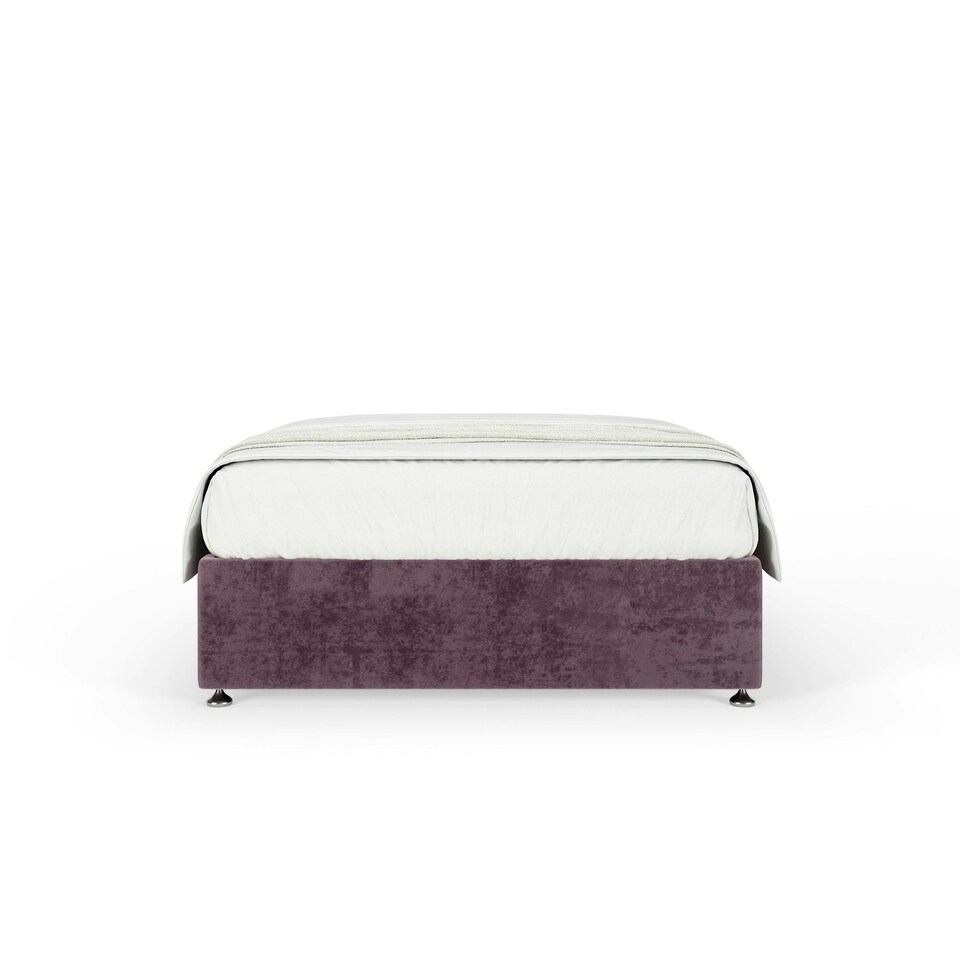 image 1 of Memory Maestro Memory Foam Mauve Naples Velvet Divan Set Double