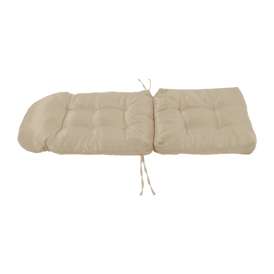 image 1 of Living and Home Outdoor Waterproof Tufted Swing Seat Cushion, Khaki-110cm | Cream