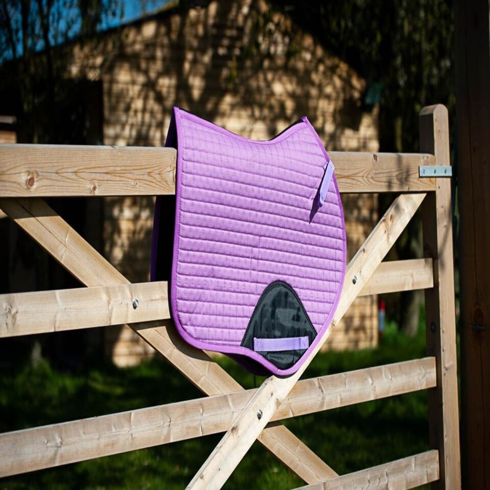 image 1 of Gallop Equestrian Prestige Close Contact/Gp Quilted Saddle Pad Pink | Colour: Blush Pink
Size: Full