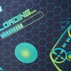 image 5 of OHS Kids Neon Gaming Geo Reverse Duvet Cover and Pillowcase Bedding Set, Double - Green/Blue