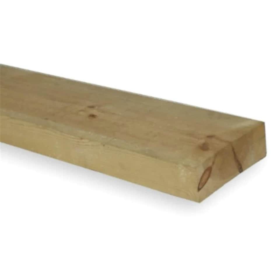 image 1 of PACK OF 15 (Total 15 Units) - 47mm x 150mm (6" x 2") Sawn Timber Carcassing Wood Softwood Timber - 4.8m Length
