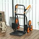 image 7 of DURHAND Stair Climbing Hand Truck, Heavy Duty Foldable Trolley on Wheels, Multi-Purpose Sack, Steel Truck Moving Trolley, 120kg, Orange