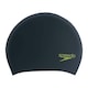 image 1 of Speedo Childrens/Kids Silicone Swim Cap - Black/Green - One Size