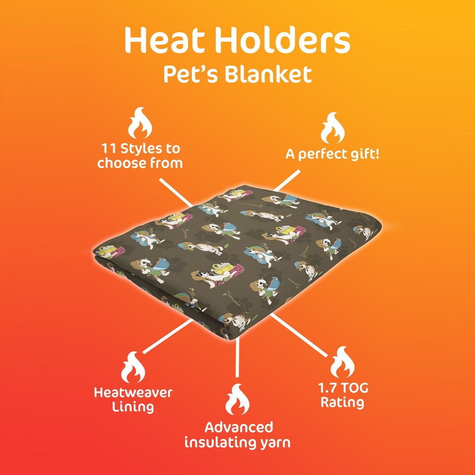 image 1 of Warm Quilted Fleece Pet Blanket for Winter with Cats & Dogs | Blue | Blue