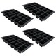 image 1 of 24 Cell Plant Trays Bedding Plant Pack Plastic Inserts Seed Tray Pots- 12 Trays Black