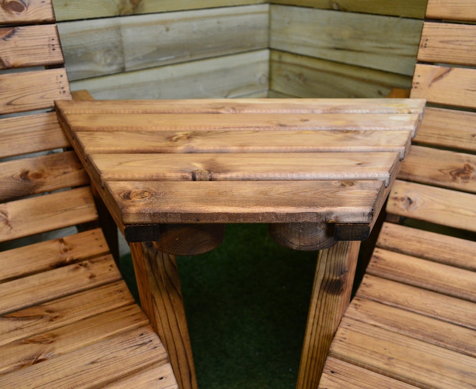 image 1 of Hand Made Chunky Rustic Wooden Garden Furniture Angled Tray