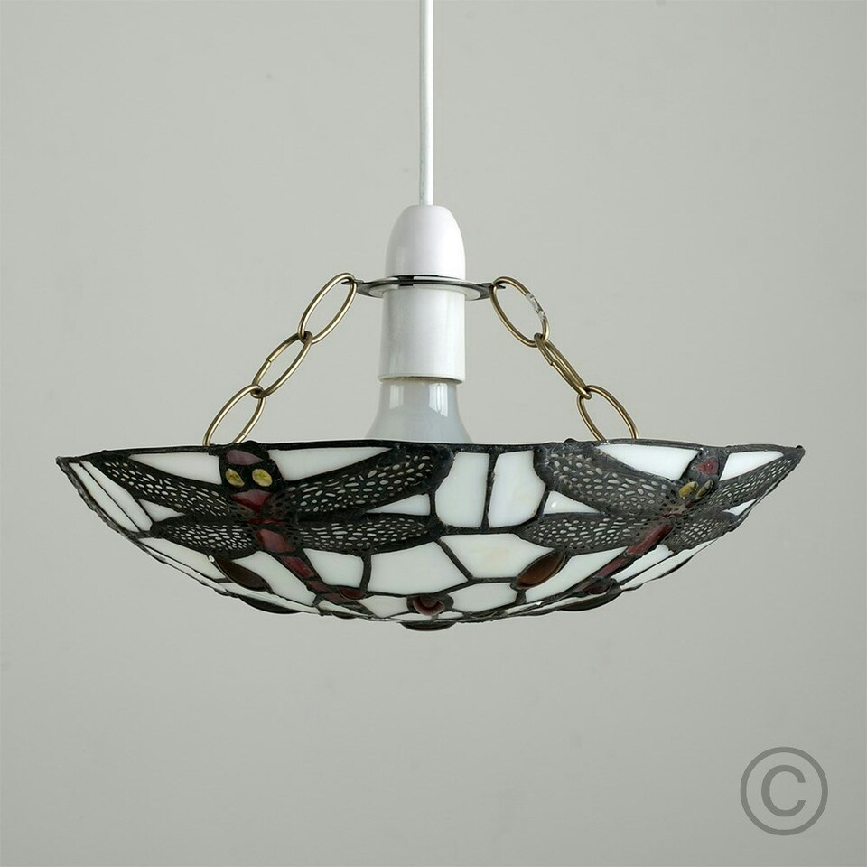 image 1 of ValueLights Tiffany Style Multicolour Ceiling Pendant Shade