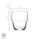 image 3 of LAV Galata Stacking Tumbler Glasses - 285ml - Clear - Pack of 6 | Clear | Clear