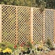 image 1 of English Fan Outdoor Garden Privacy Screening Wall Trellis 1.83m x 1.8m