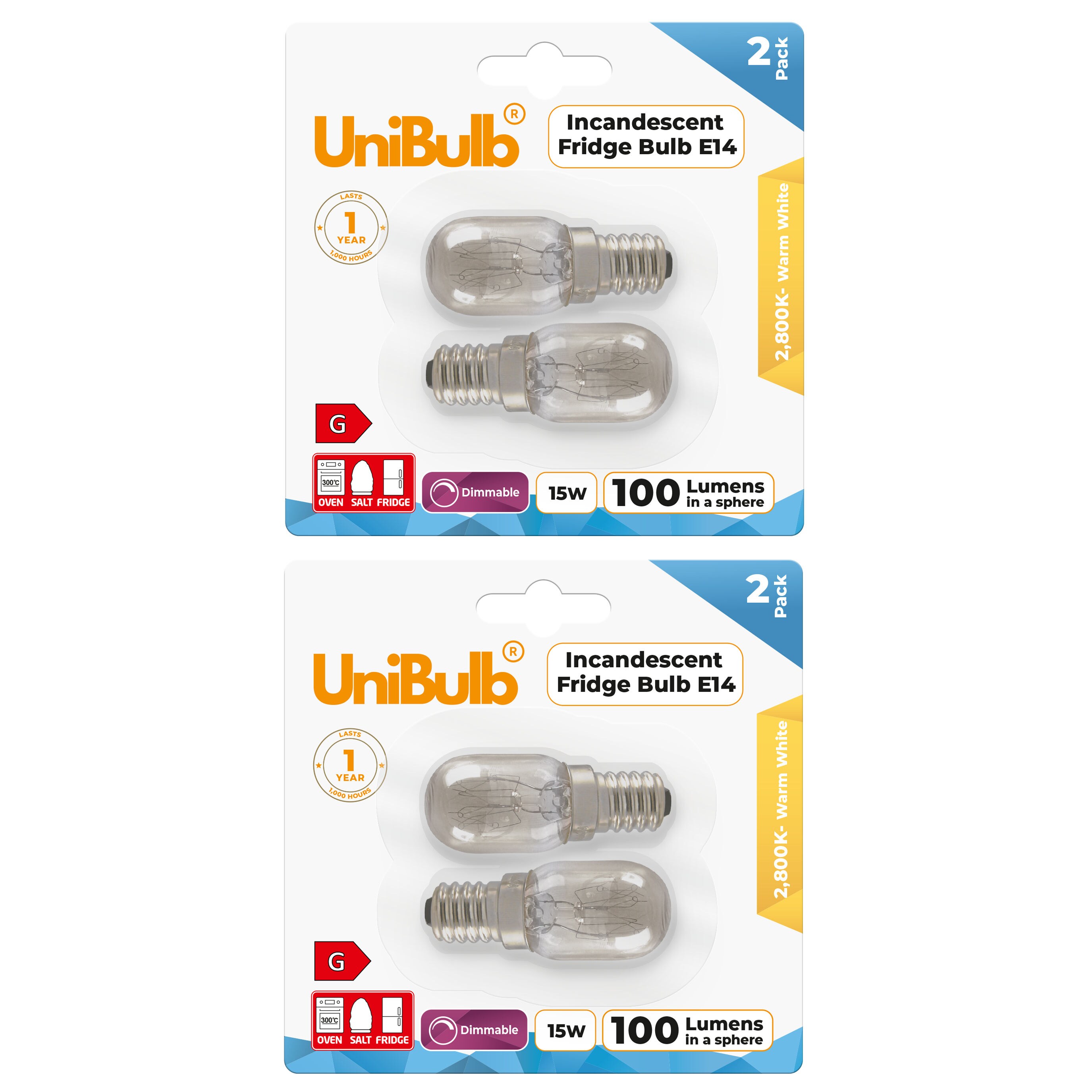 UniBulb Fridge / Oven / Salt Lamp Pygmy E14 Small Edison Screw (SES ...