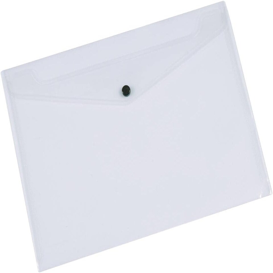 image 1 of Pack of 12 A4 Polypropylene Document Clear Folders