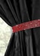 image 1 of Intimates Diamante Strip Curtain Tieback Pair | Red | Red