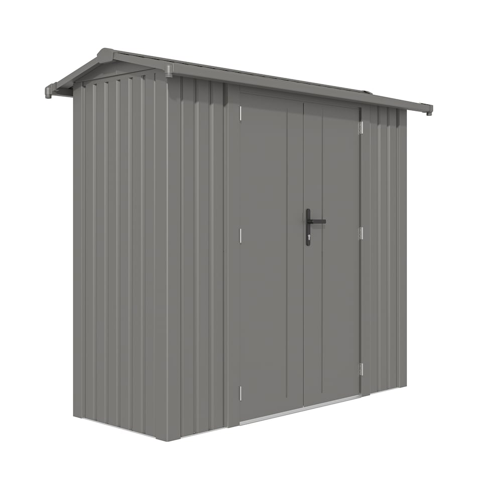 image 1 of Rowlinson Brentvale 8' x 4' Premium Apex Metal Shed with Foundation Kit