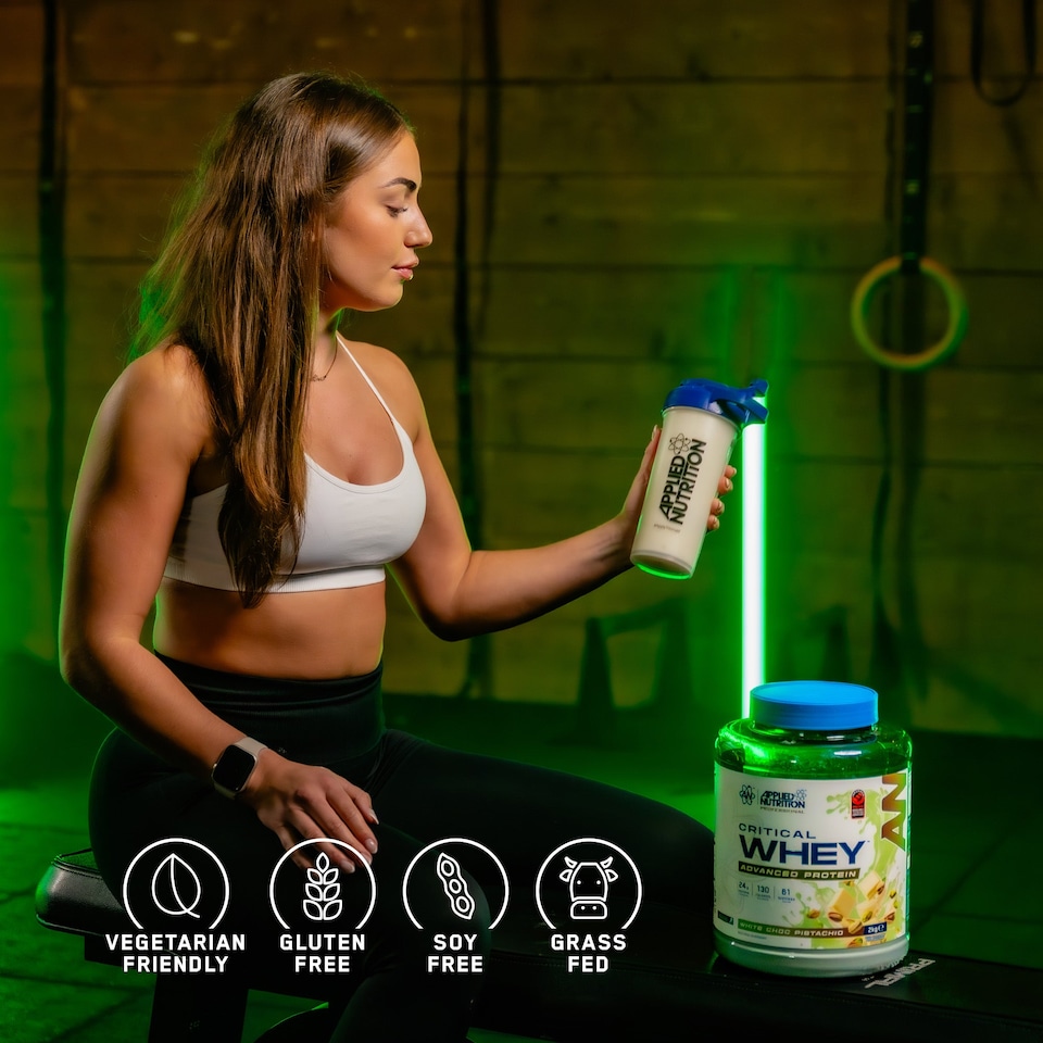 image 1 of Applied Nutrition Critical Whey Advanced Protein Powder - White Choco Hazelnut - 61 Servings