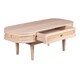 image 3 of Valencia 1 Drawer Coffee Table - Cane & Mango Wood - L55 x W115 x H45 cm Brown