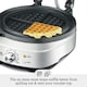 image 4 of Sage The No-Mess Waffle Maker, With Non-Stick Surface, No Mess Moat & Browning Control - Brushed Stainless Steel