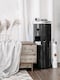 image 3 of Living and Home Cylindrical Multi-Tiered Plastic Storage Drawer Unit - 4 Drawer Black