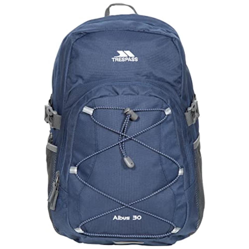 image 1 of Trespass Mens Backpack Albus - Perfect Rucksack For School Hiking Camping Or Work, 30 Litre With Padded Straps, Multi Function With Internal Pockets