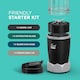 image 4 of DMD Nutri Bullet Smoothie Blender Starter Kit with 800ml Jug Beaker | Black
