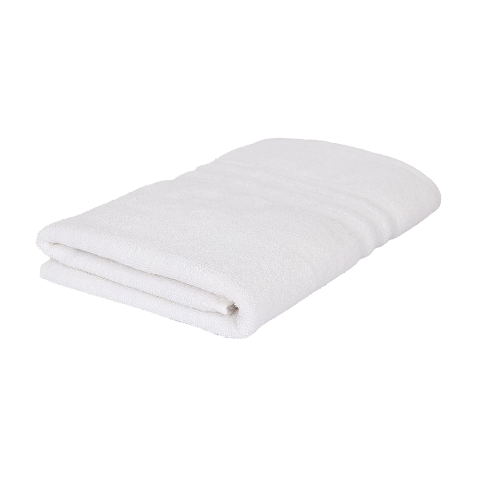 image 1 of Nicola Spring Cotton Bath Towel - 135cm x 70cm - White