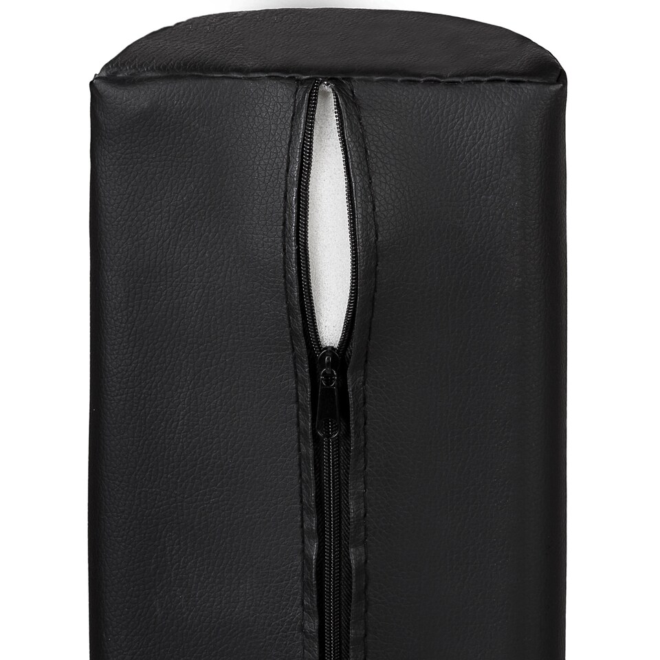 image 1 of 25 inch Massage Table Chair Half Round Bolster Pillow Spa Bed Cushion 5.5 inch Circle | Black | black | 64 x 8 cm | 1