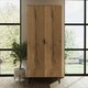 image 1 of FWStyle Fisso 2 Door Wardrobe Cracked Oak - Quick Click & Cam Assembly Orange