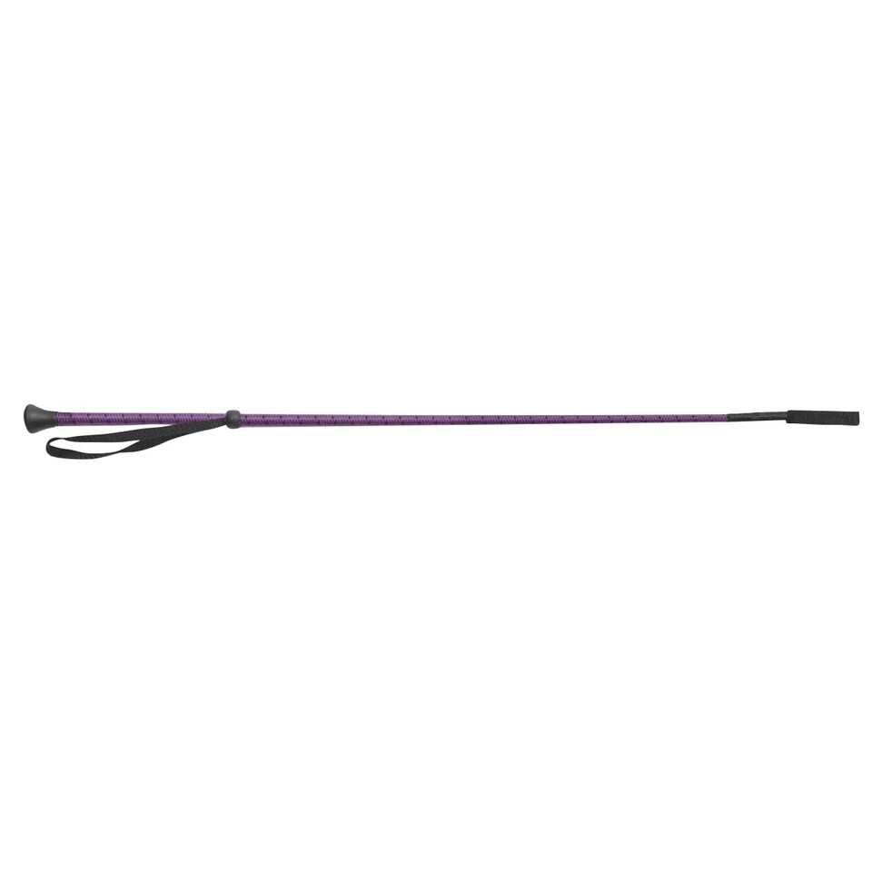 image 1 of Shires Thread Stem Horse Riding Whip - Purple - 26in