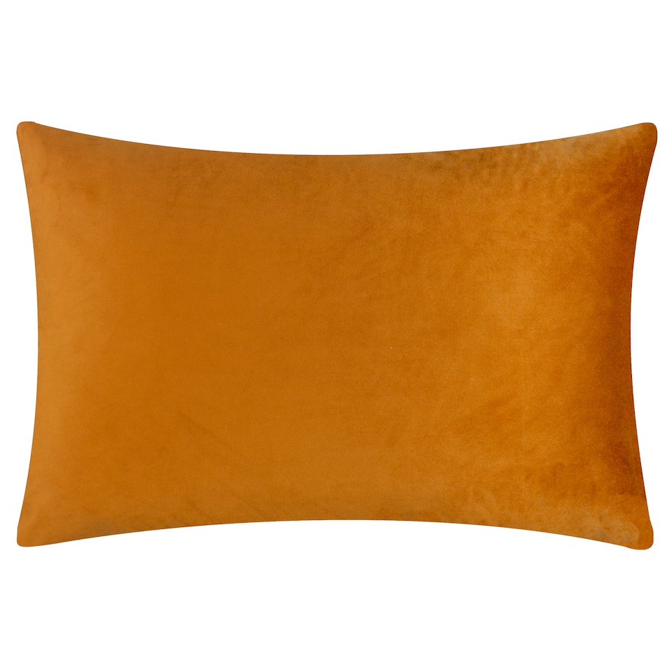 image 1 of Furn Metro Diamond Velvet Cushion | Orange | Ginger