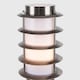 image 5 of ValueLights Wharf Bollard Silver Outdoor Bollard Light | Chrome