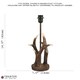 image 6 of Traditionally Designed Antler Resin Table Lamp Base in a Rustic Bronze Finish | Bronze | Bronze | 1