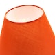 image 4 of 12" Vibrant Orange Cotton Coolie Lampshade Suitable for Table Lamp or Pendant | Orange | Orange | 1
