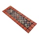 image 5 of Nicoman Rubber Elegant Red Tile Narrow Doormat - 75x25cm | Red | Single Mat