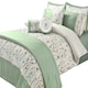 image 2 of Kampala Hill Arabella Duvet Cover Set Green Green | Super King