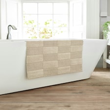 Egyptian Spa Absorbent 1600gsm Bath Mat - 55x 85cm Super-Soft Bathroom Cotton Rug Cream | Natural | 55x85cm