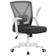image 1 of Yaheetech  Mesh Office Chair with 90° Flip-up Armrests | White