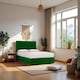 image 1 of Ellis Plush Bed Set With Mattress, 2 Drawers Same Side & 24"Headboard