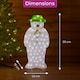 image 7 of Neo 70cm Acrylic Light Up Snowman Outdoor Festive Christmas Garden Porch Decoration Display Warm White Bright LEDs Illuminated Weatherproof