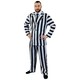 image 1 of Men's Black and White Striped Suit Costume N/A | S
