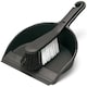 image 1 of Addis Dustpan and Stiff Brush Set, Black N/A