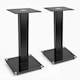 image 1 of TekBox 2x Black Glass Speaker Stands