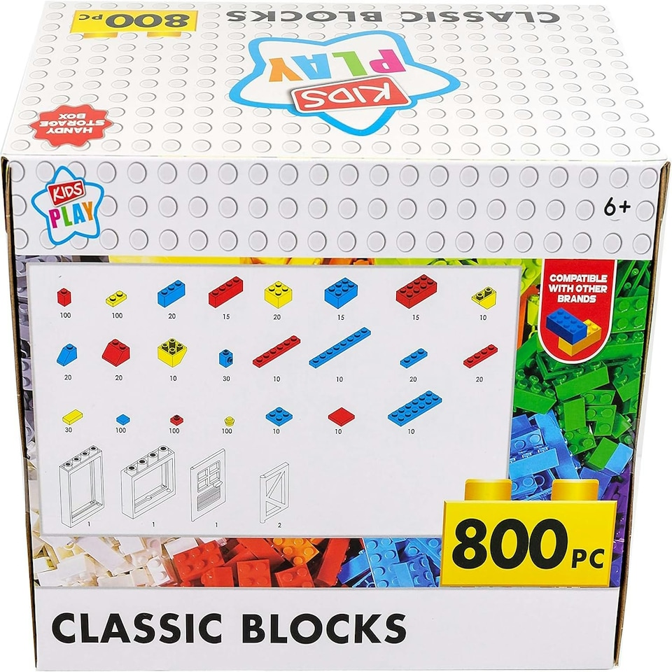 image 1 of Classic Blocks - 800 Pieces Set