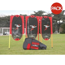 Precision Free Kick Man Kit (Pack Of 3) - Red/Black/White - One Size