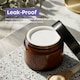 image 7 of Cosmetic Amber Glass Jar Set - UV Protection for Powder, Lotion and Cream