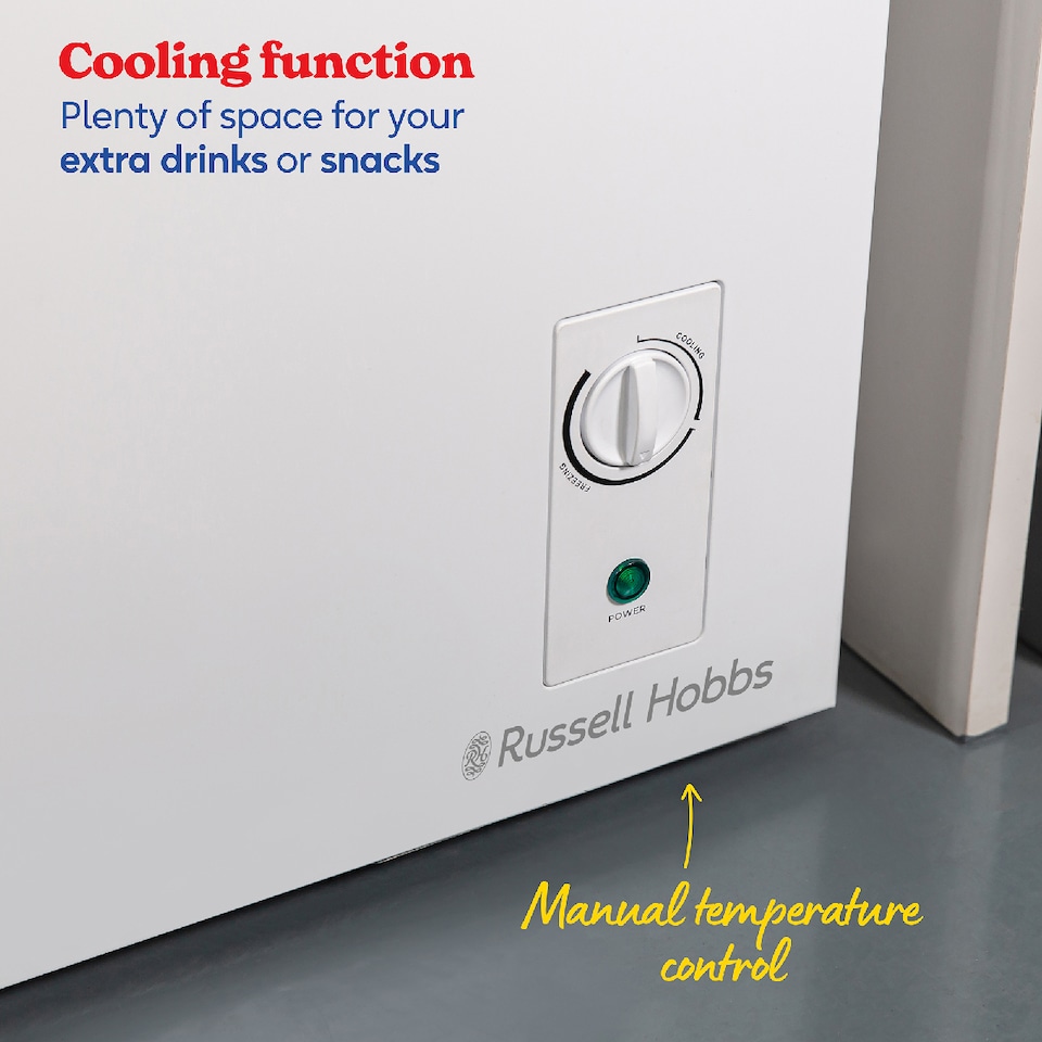 image 1 of Russell Hobbs RH142CF0E1W Chest Freezer 143L Freestanding White 5 Year Guarantee