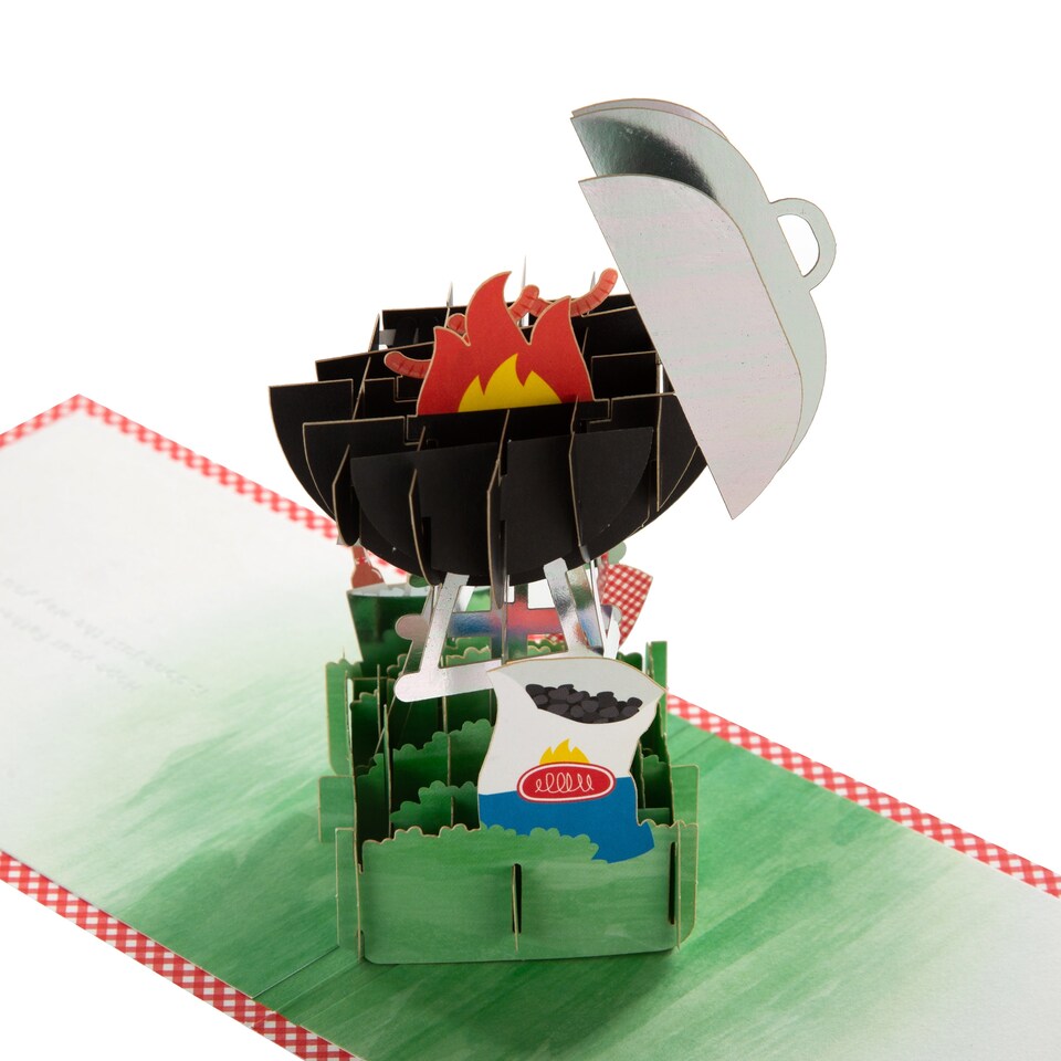 image 1 of Hallmark Father's Day Card For Dad - 3D Pop-Up Barbeque Design
