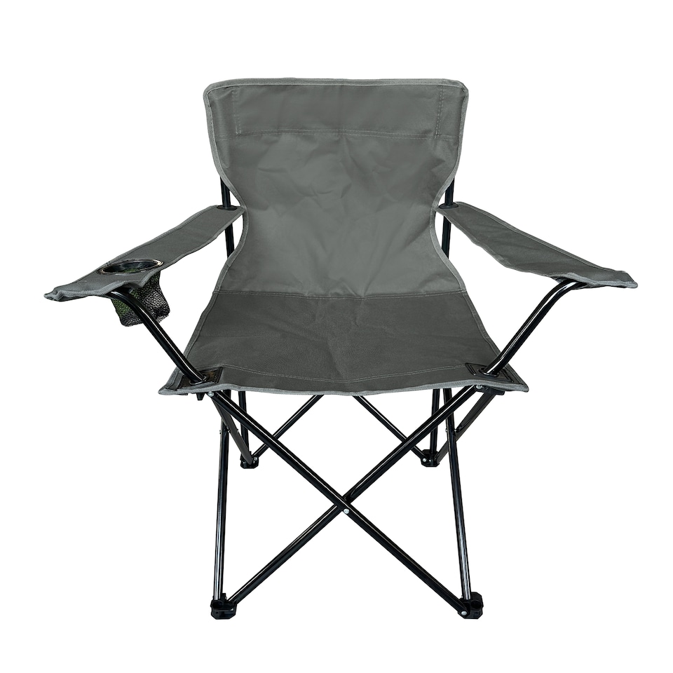 image 1 of OHS 2 Pack Lightweight Folding Camping Chair With Cup Holder Portable Outdoor Garden Travel