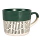 image 5 of Nicola Spring Ceramic Dipped Dash Coffee Mugs - 475ml - Sage - Pack of 6 | Green | Sage