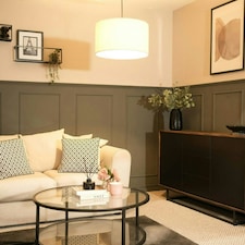 ValueLights Reni Large Cream Boucle Pendant Shade
