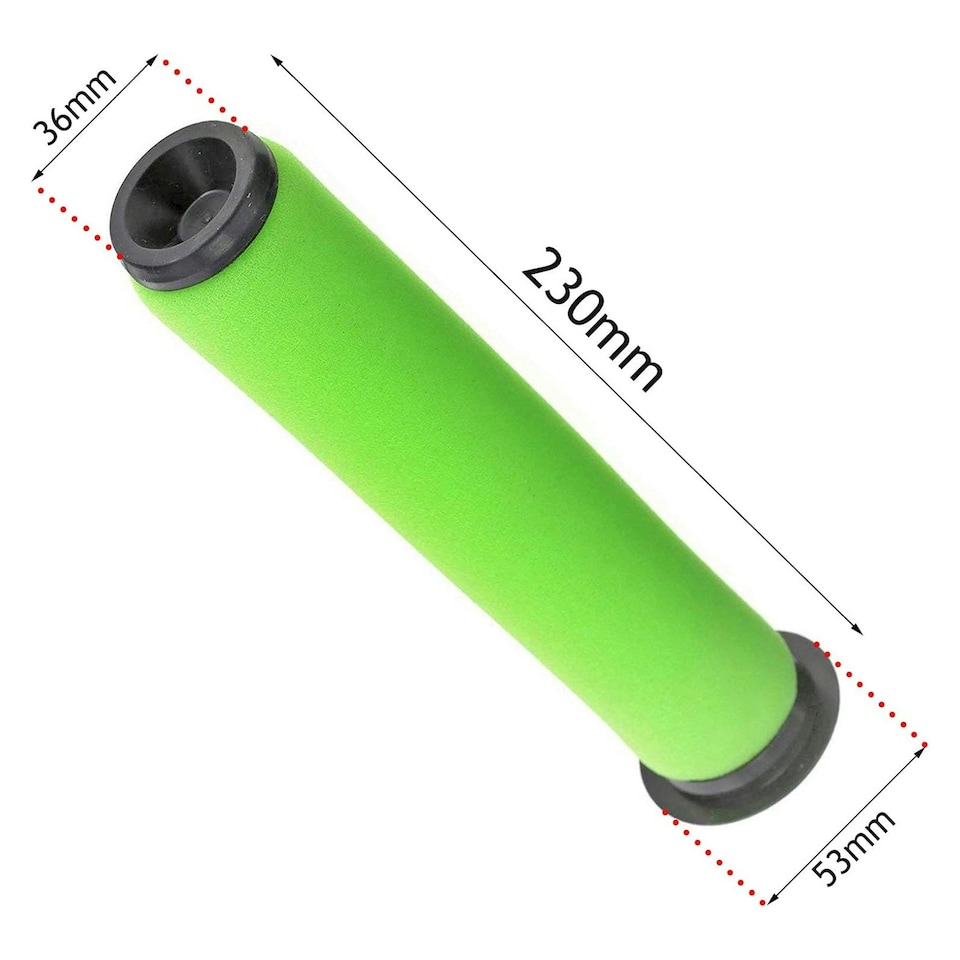 image 1 of SPARES2GO Washable Filter for Gtech AirRam Mk2 K9 Cordless Vacuum Cleaner (Pack of 2)