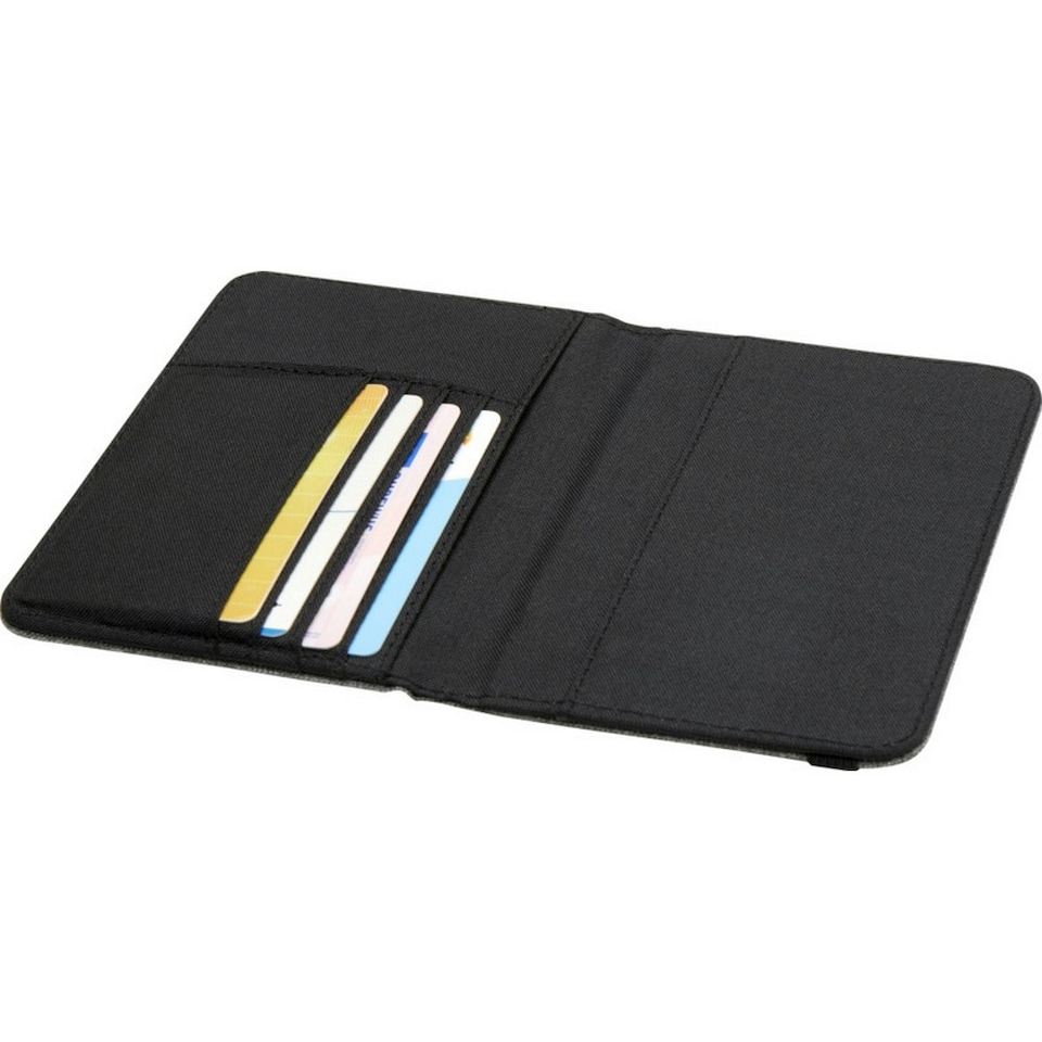 image 1 of Ross RPET Passport Cover - Heather Grey - One Size Grey